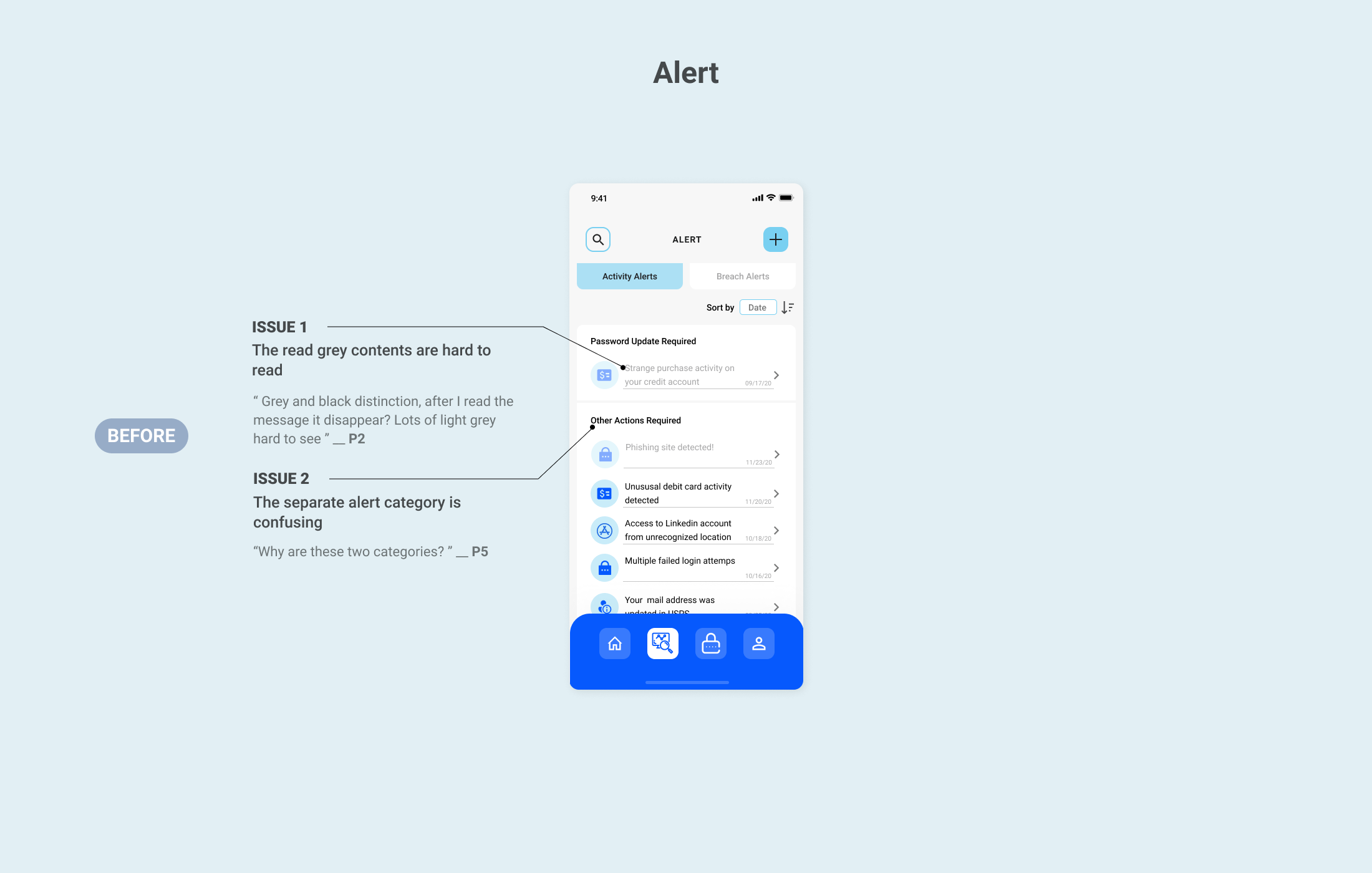 alert before alert before